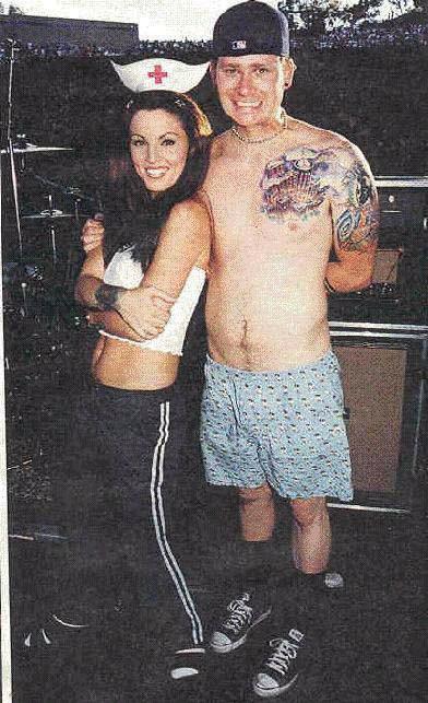 Tom and Janine (the actress on the Enema of the State CD Cover)
